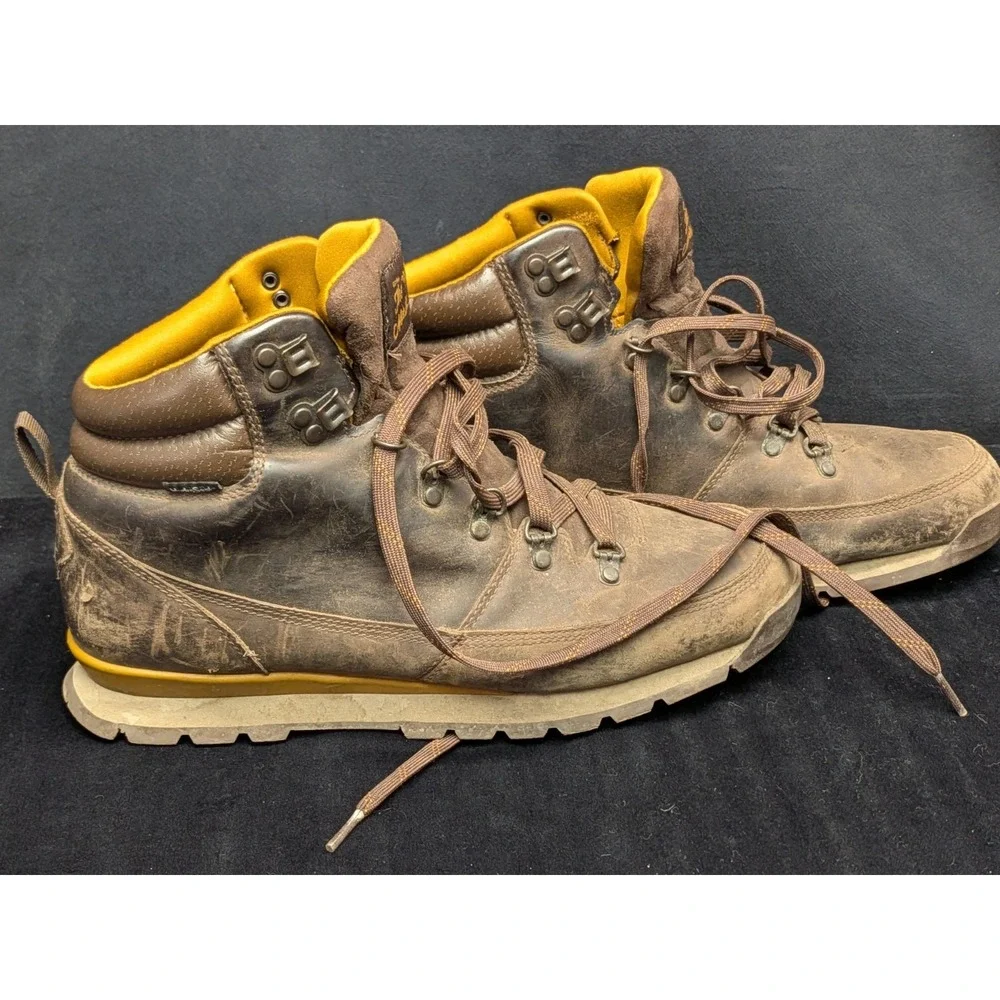 The North Face Back To Berkeley Redux Mens Brown Leather Boots 10.5 Waterproof